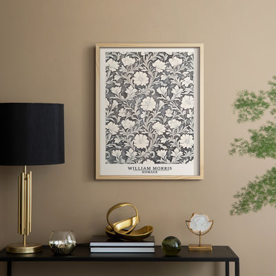 WM MORRIS Series DCCVI Framed Print - Solid Wood