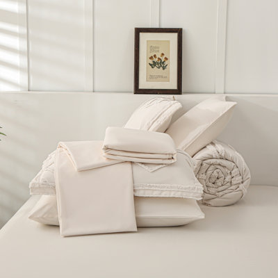 Ensemble d'édredon confortable et léger pour 7 saisons (grand) pour toutes les saisons, ensemble de lit en tissu ultra doux et respirant pour étudiant / amis / famille, espace de couchage nuage, printemps / été / automne / hiver, excellent cadeau / m
