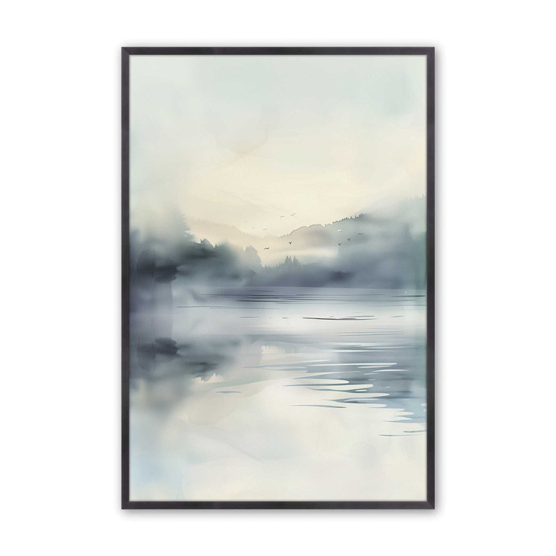 Misty Soar I Print, Weathered Zinc Framed, 15.25" H x 12.25" W