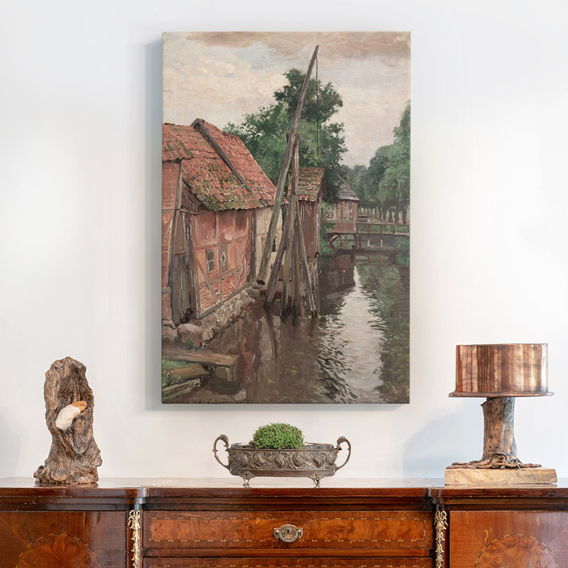 Framed On Canvas Print, 28" H x 19" W