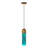 Dayville 1-Light Green Glass Dimmable Adjustable Pendant Light Fixture