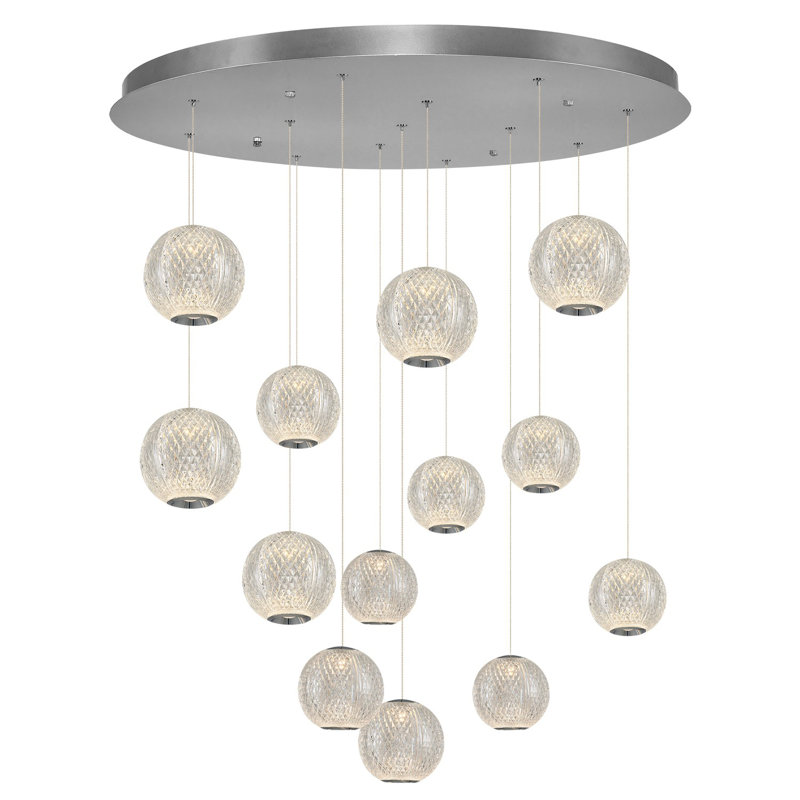 Lustre, H 62,99 po x l 31,5 po x P 31,5 po, 13 lumières