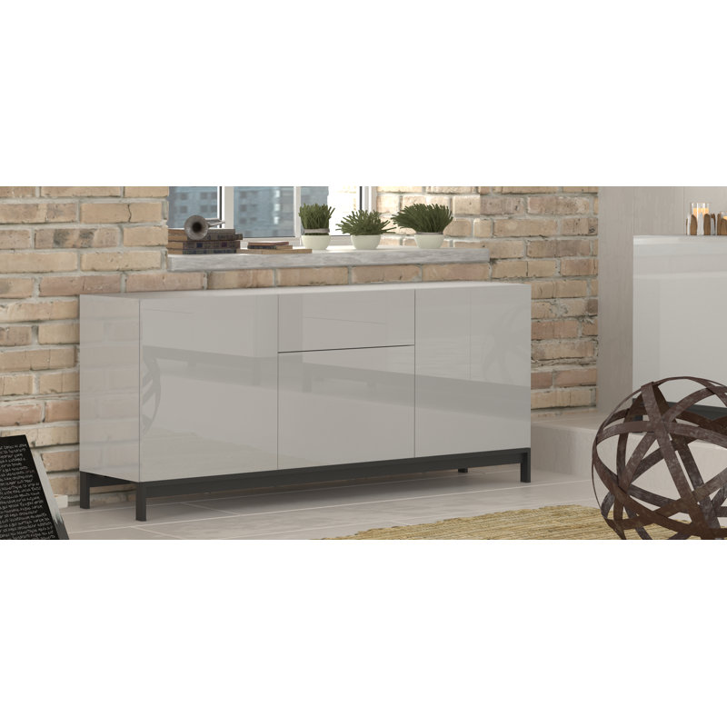 Feliciano 170cm Sideboard, Glossy White