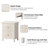 Levera Farmhouse Fully-Assembled 2-Drawer Nightstand, Distressed White-Washed End Table