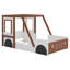 Lit plateforme simple en bois en forme de voiture pour enfants Aimani