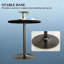 Table de salle à manger ronde compacte moderne, mini table de cuisine pour petites pièces