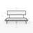 Benoni Wooden Bed With Taupe Cushion-107276659-107276663