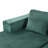 Sectional Sofa Bed, Corduroy 2-Seater  With 2 Throw Pillows-1305194916