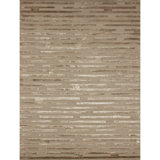 Striped Area Rug in Mouse