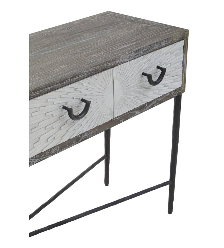 170cm Solid Wood Top Console Table