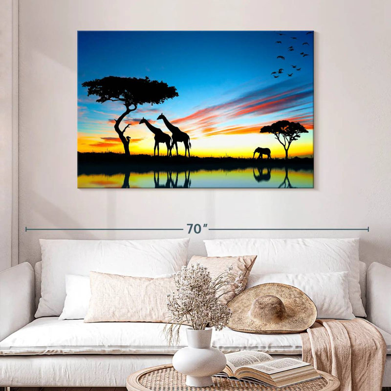 Safari africain Brampt, H 32 po x l 48 po