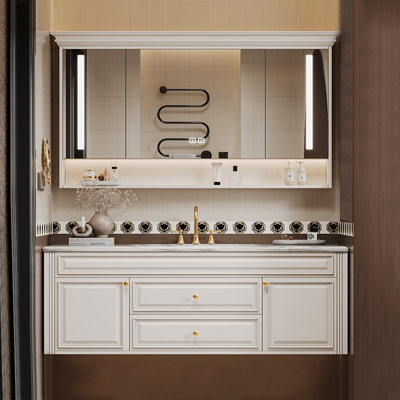 American retro style bathroom cabinet