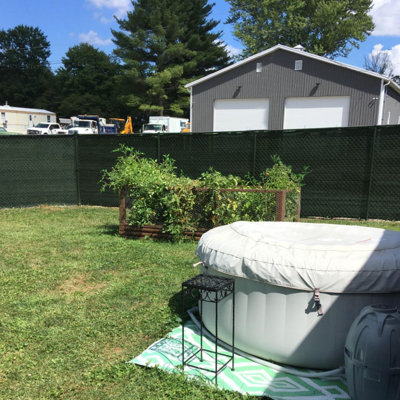 6 ft. H x 50 ft. W Privacy Fence Vinyl Privacy Screen by Home Aesthetics