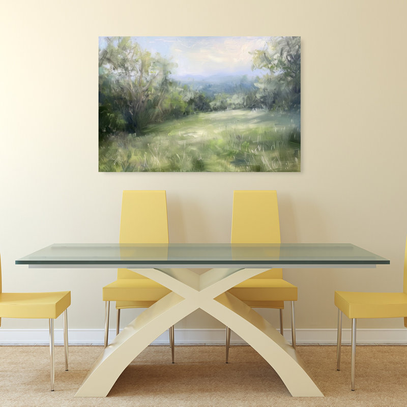 Filled Meadow Peaceful Serene Tranquil Landscape Nature Wall Art Print 1 Piece Wrapped Canvas Wall Art