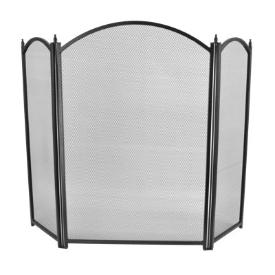 3 Panel Steel Fireplace Screen