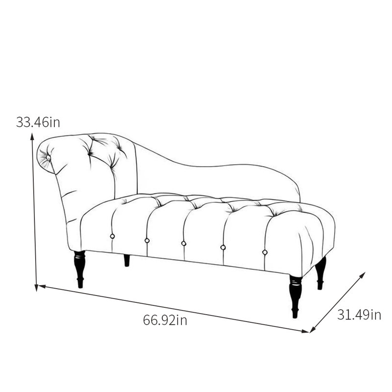 Chaise longue délicate avec structure en bois durable, Cramoisi