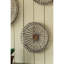 De 3 décorations murales à disque en métal, de forme semblable à un centre floral classique, fer gris brun, trois objets de décoration de 20,5 po x 20,5 po x 3 po et médaillon, en taille