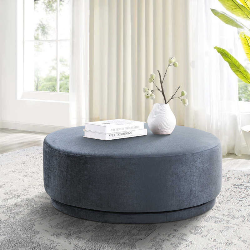Repose-pieds rond standard de 41 po Cielo, Bleu