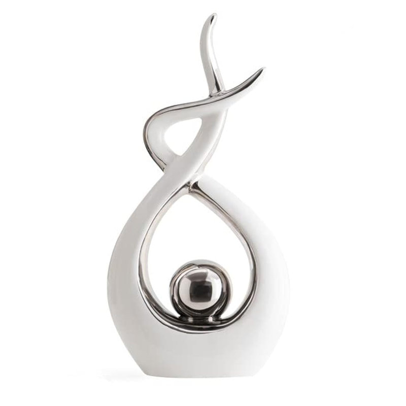 Demetrianna Statue, Silver/White