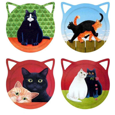 Ceramic 4 Piece Coaster Set