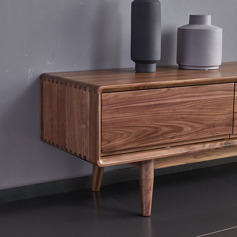 Solid Wood 94.48'' W Storage Credenza