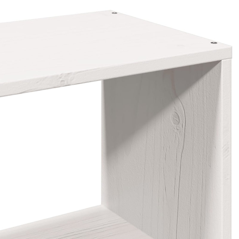 Ardoin Solid Wood Bed, 110cm H x 228.5cm W x 186cm D, White