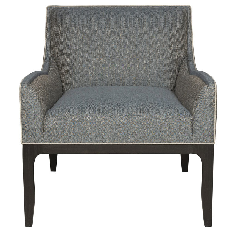 Thom Filicia Home Armchair, Ian Pewter, Havana