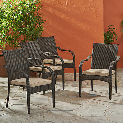 Chaises d'extérieur en osier, 56225,00CHRBRN KD