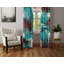 Paire de rideaux semi-transparents en polyester Gowon-1080268308