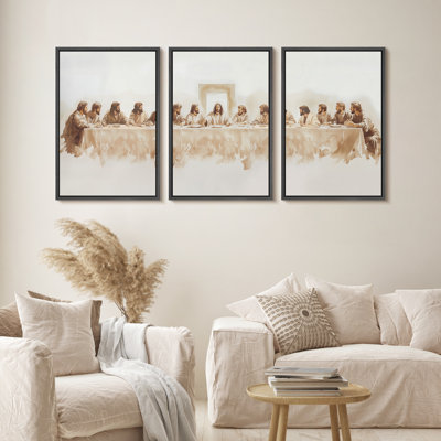 The Last Supper, Religious Christian Framed Bedroom Wall Decorations Canvas Print