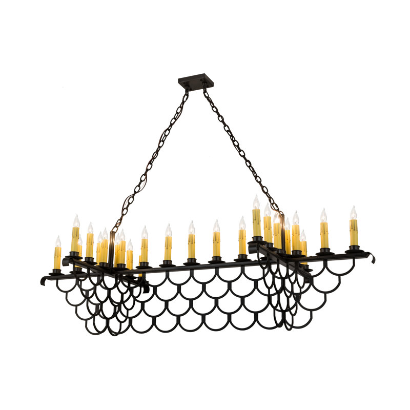 Lustre géométrique 23 lumières unique Huges