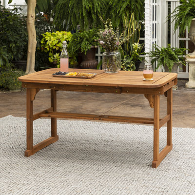 Table de salle à manger à rallonge en bois d'acacia Alfonsi