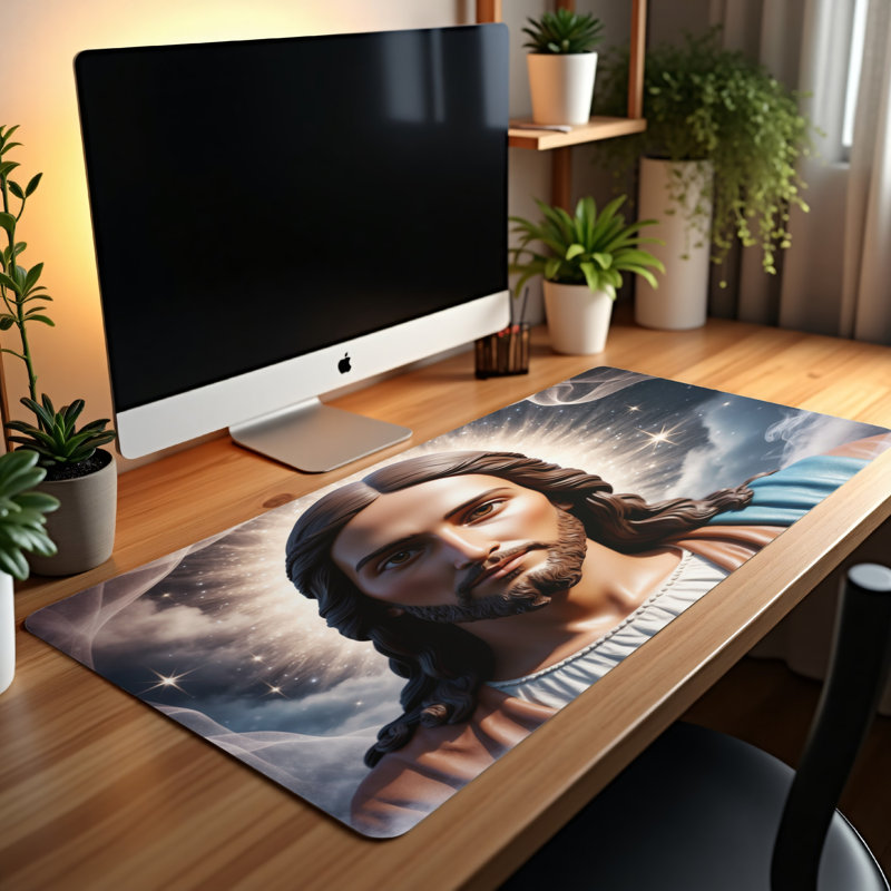 Polyester Desk Pad, 31.5x15.5