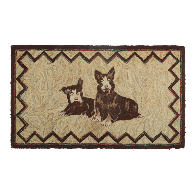 One-of-a-Kind 2'4X4' Hand Knotted Area Rug