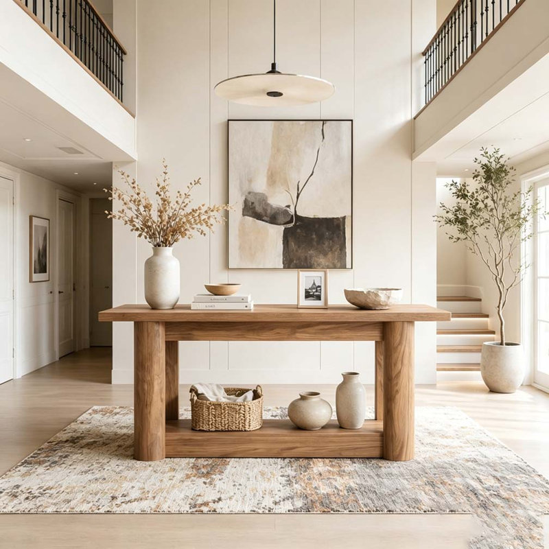 Table d'entrée, console à 2 niveaux