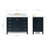 Cambridge 43'' Single Bathroom Vanity with Carrara Marble Top-33740498