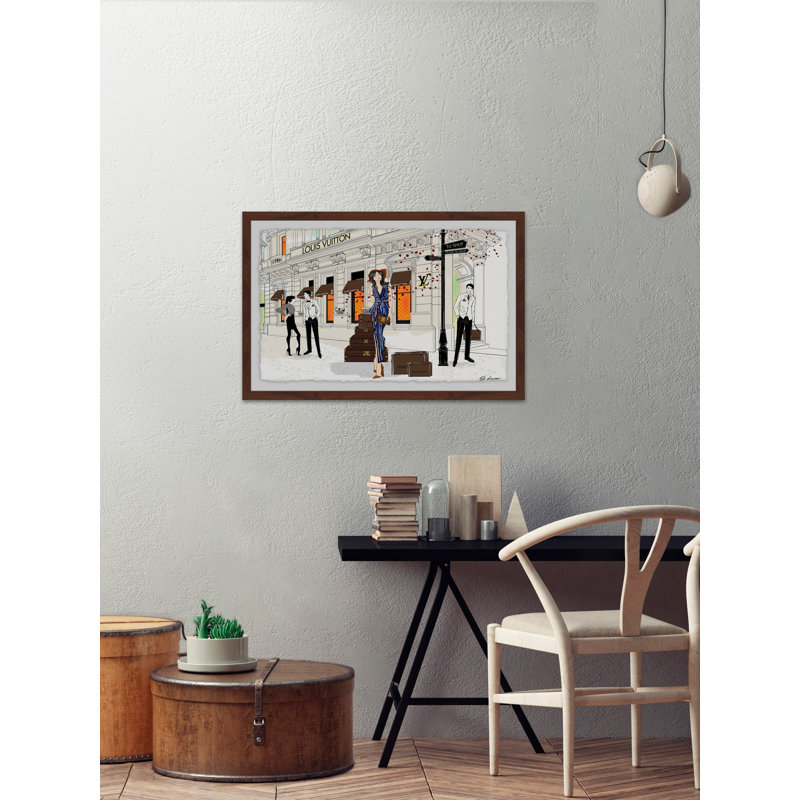 « tendance side store », reproduction encadrée, H 12 po x l 18 po x P 1,5 po
