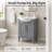 Arlowene 24" Freestanding Single Bathroom Vanity with Ceramic Top-906677462-882071032