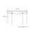 American-style black semi-circular console table
