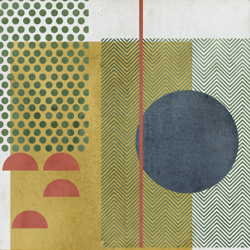 Soleil Rouge IV by Melissa Wang - Wrapped Canvas Painting, 122cm H x 122cm W