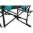 Blue Directors Camping Chair - Heavy Duty Portable Folding With Side Table For Car Travelling Fishing, Garden, Picnic-443444053