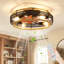 Ventilateur de plafond encastré texturé avec douille E26 pour chambre à coucher Coastal
