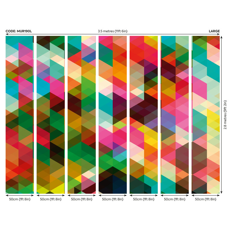 Abbotsun Matte Wall Mural, 280cm L x 350cm W