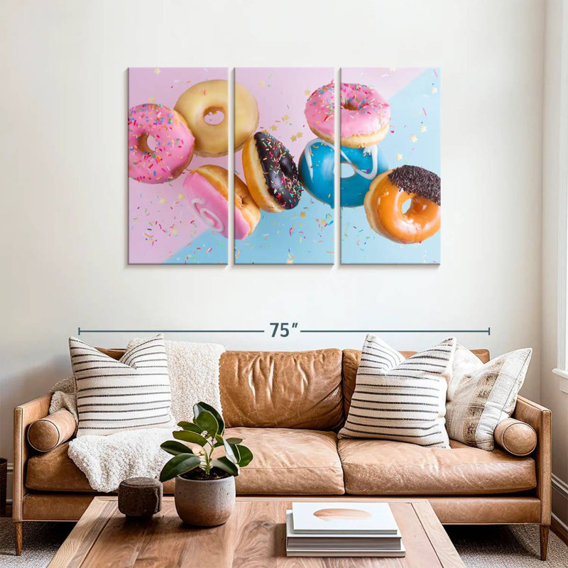 Yarlin Doughnut Party, 36" H x 57" W