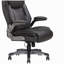 Chaise de bureau classique rembourrée en cuir reconstitué gris avec accoudoirs réglables, hauteur et pivot de 360 degrés, mobilier de bureau