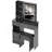 29.2" Small Size Left Drawer Desktop Vanity Table With Cushioned Stool,Large Sliding,Touch-Control,-2145322411
