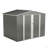 Outdoor Storage Shed, Utility Metal Tool Storage With Lockable Doors And Updated Frame Structure, Large Metal Garden Shed For Backyard, Patio Lawn-113767370-113767375