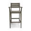 Tabouret de bar d'extérieur en bois gris H 45,5 po Stamford