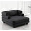 Oversized Chaise Lounge 52.4" Modern Comfy Lounger Chenille Upholstered Sofa Bed-1966491911