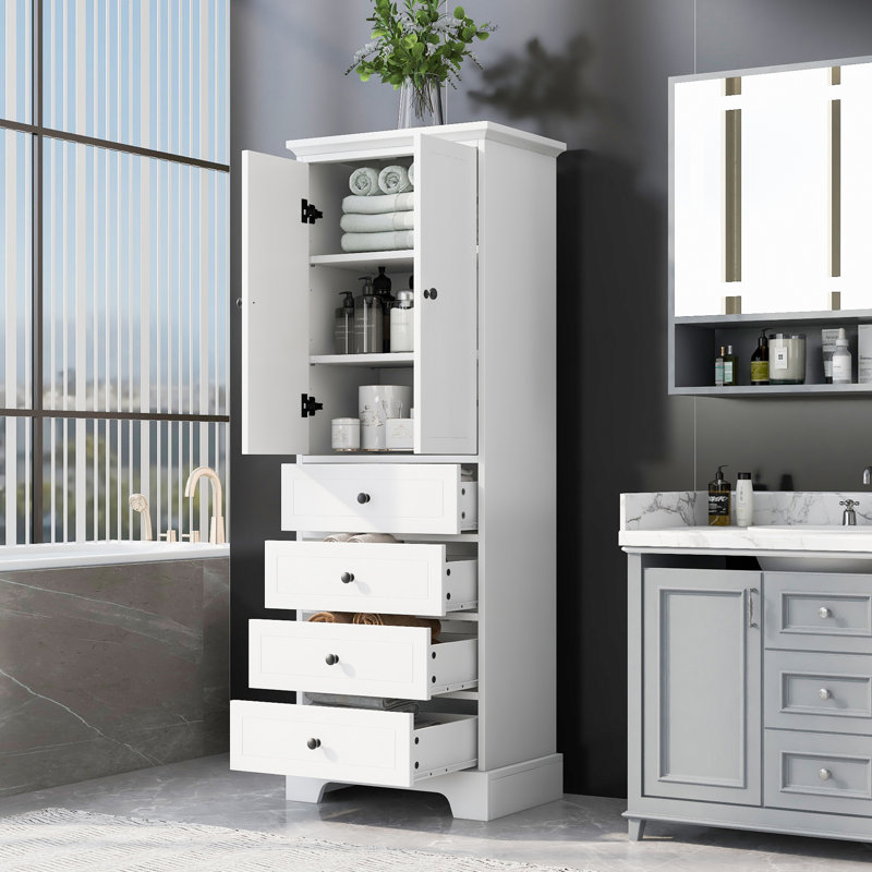 Armoire de rangement pour la salle de bain Niccola, White
